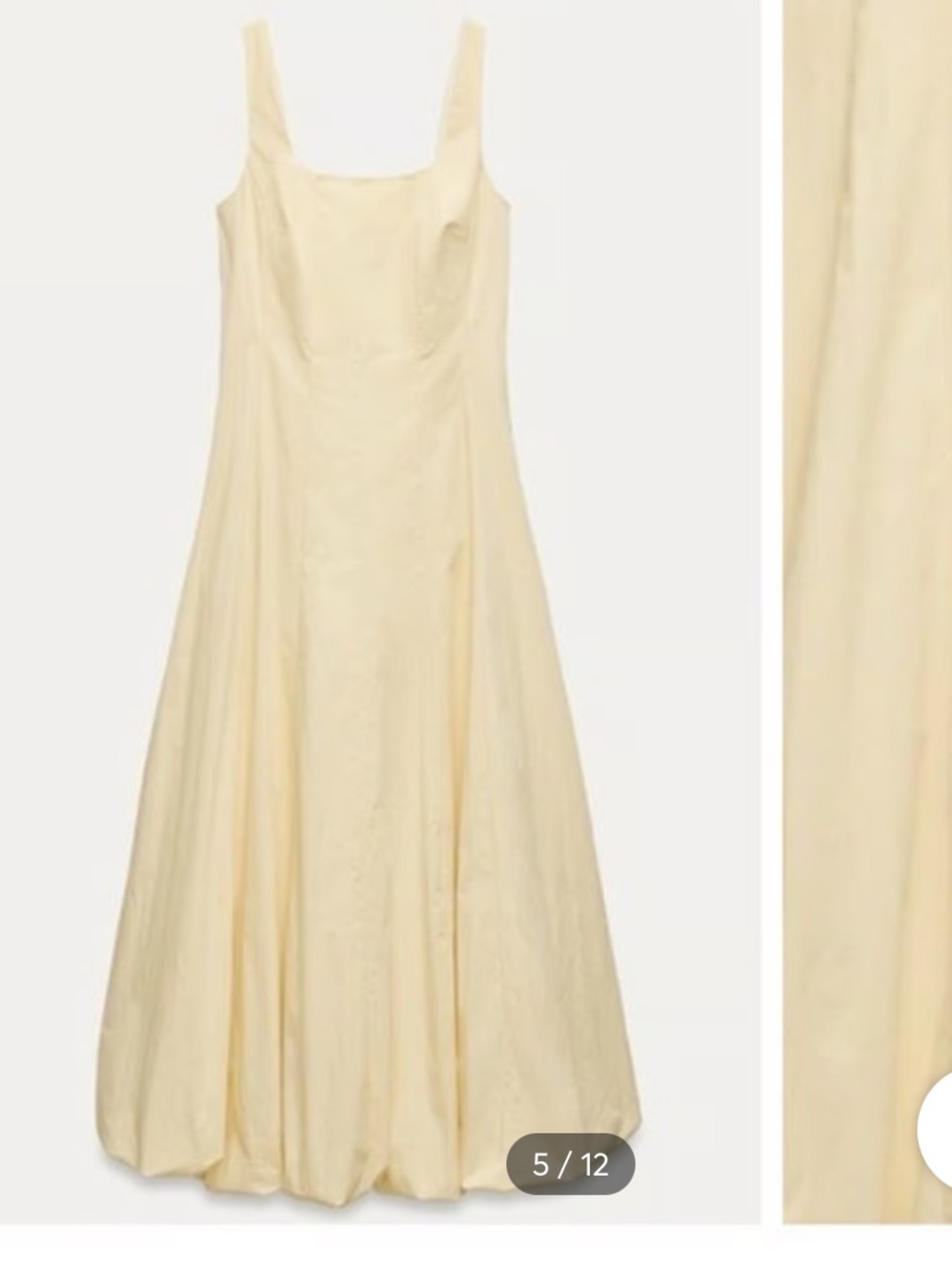 Nwt zara cotton ballon yellow dress